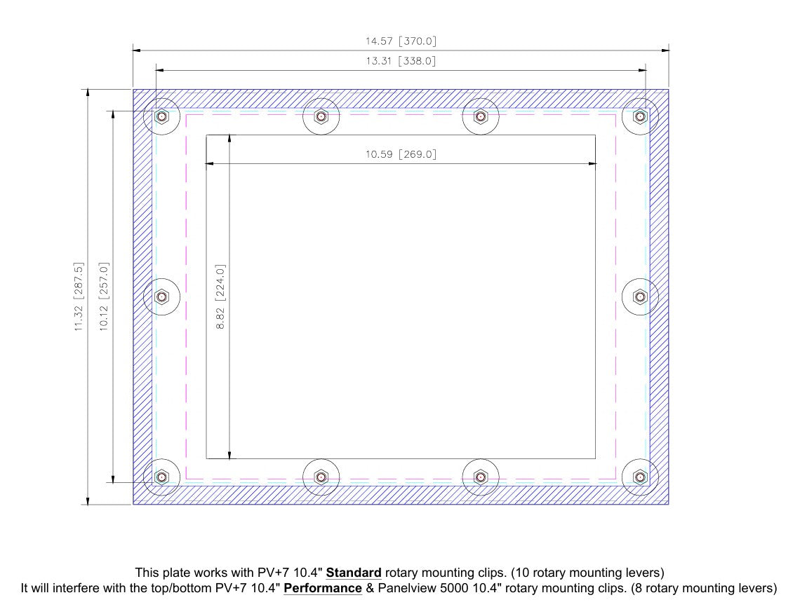 Allen Bradley PanelView Plus 1000 Touch to PanelView Plus 7 10.4" Touch Standard (AP3017-2028-IN)