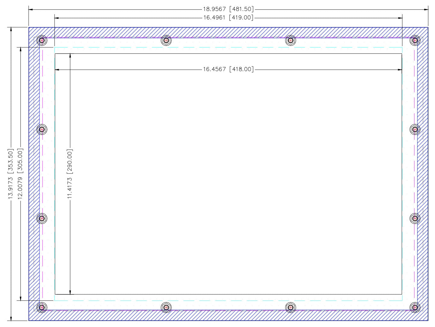Allen Bradley PanelView Plus 6 1500 Keypad to Allen Bradley PanelView Plus 7 15" Keypad (AP4008-4006-SM)