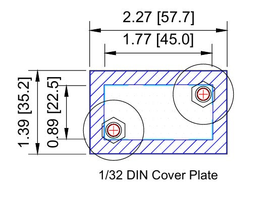 Cover Plate - 1/32 DIN
