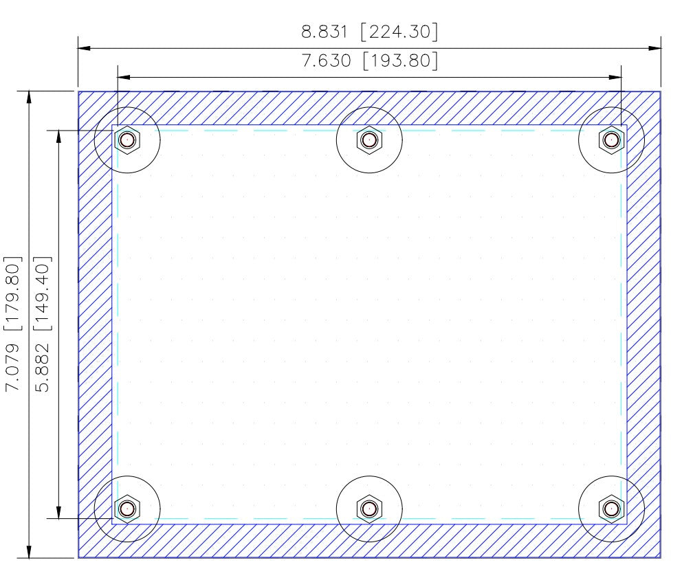 Cover Plate - Red Lion G3 HMI 6" Keypad (CP2029-0000-IN)
