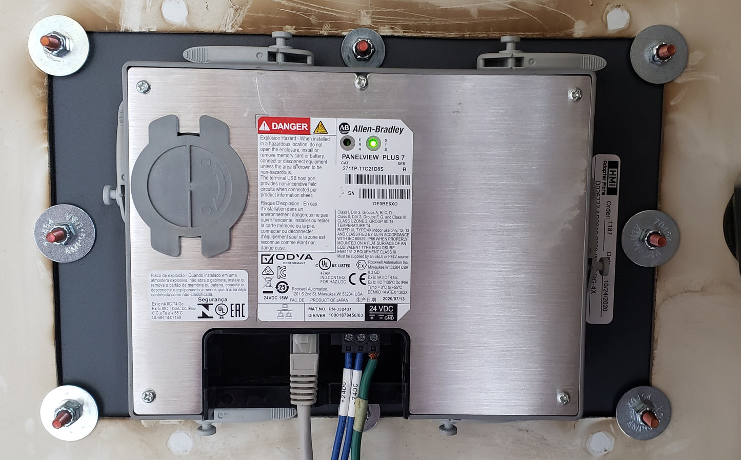 Allen Bradley PanelView Standard 600 Keypad to Allen Bradley PanelView Plus 7 6.5" Touch (AP2016-2009-IN)