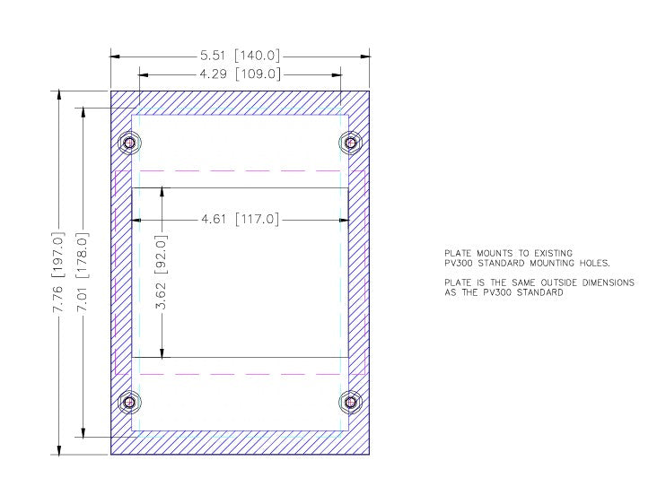 Allen Bradley PanelView Standard 300 Keypad to Allen Bradley PanelView Plus 7 4.3" Touch	 (AP1029-1008-SM)
