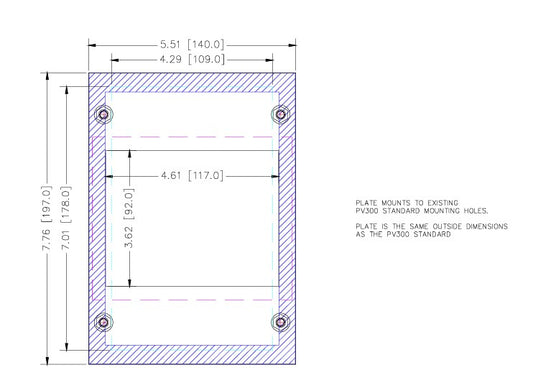 Allen Bradley PanelView Standard 300 Keypad to Allen Bradley PanelView Plus 7 4.3" Touch	 (AP1029-1008-SM)