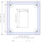 Adapter Plate - 1/2 DIN to 1/8 DIN