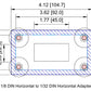 Adapter Plate - 1/8 DIN Horizontal to 1/32 DIN Horizontal