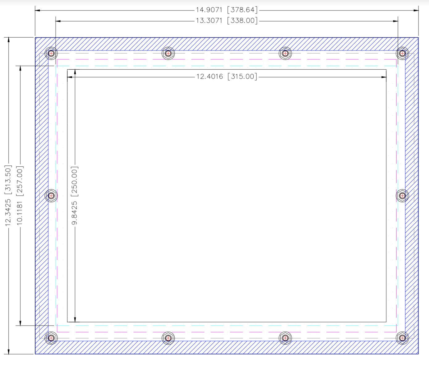 Panel Frame Ap101 Allen Bradley PanelView Standard 1000 Touch to Allen Bradley OptixPane ...