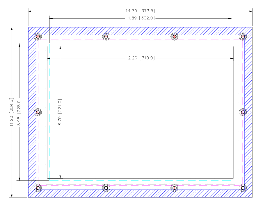Omron NS Series 10.4" and 12.1" Touch to Omron NA Series 12" Wide (AP3030-3141-SM)