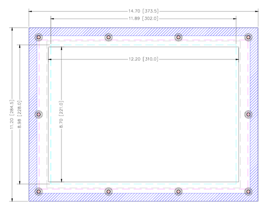 Omron NS Series 10.4" and 12.1" Touch to Omron NA Series 12" Wide (AP3030-3141-SM)