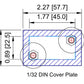 Cover Plate - 1/32 DIN