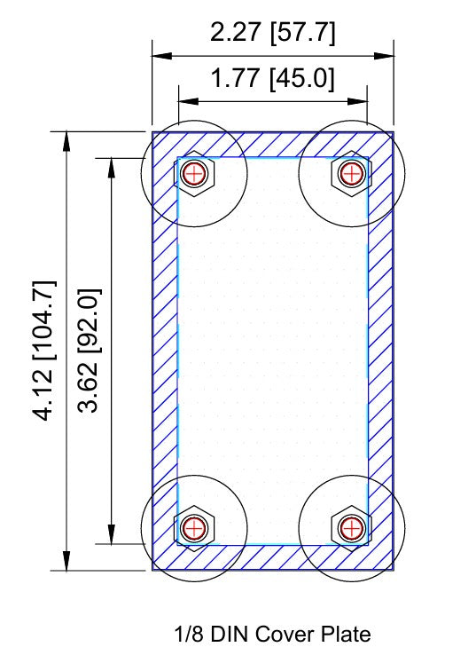 Cover Plate - 1/8 DIN
