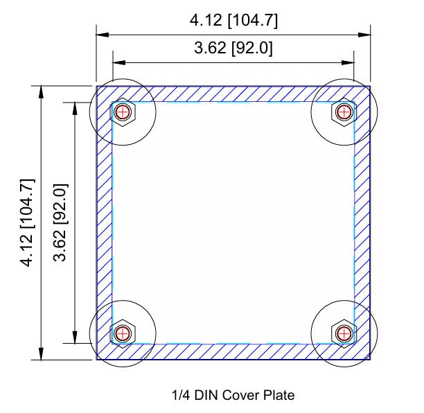 Cover Plate - 1/4 DIN