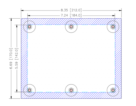 Cover Plate - Allen Bradley PanelView 5000 / PanelView Plus 7 6.5" Touch (CP2009-0000-IN)