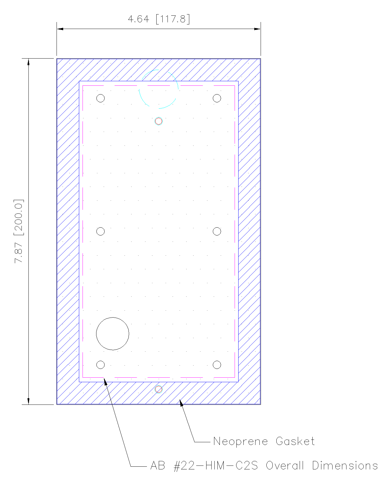 Allen Bradley 1336 HIM to PF520 Series HIM - HMIAdapterPlate